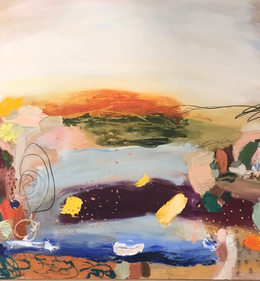 Raphe Coombes - Sunrise on the bank of Mann River.