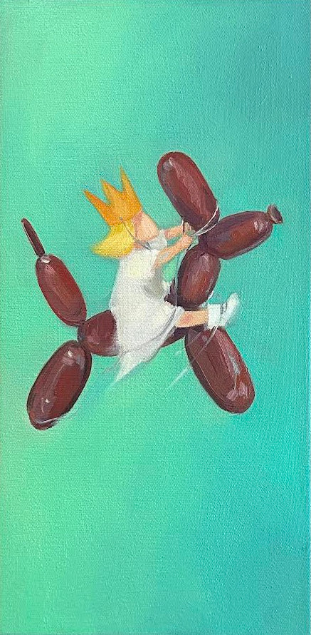 Zory McGrath - Little Prince with dog balloon (Green)