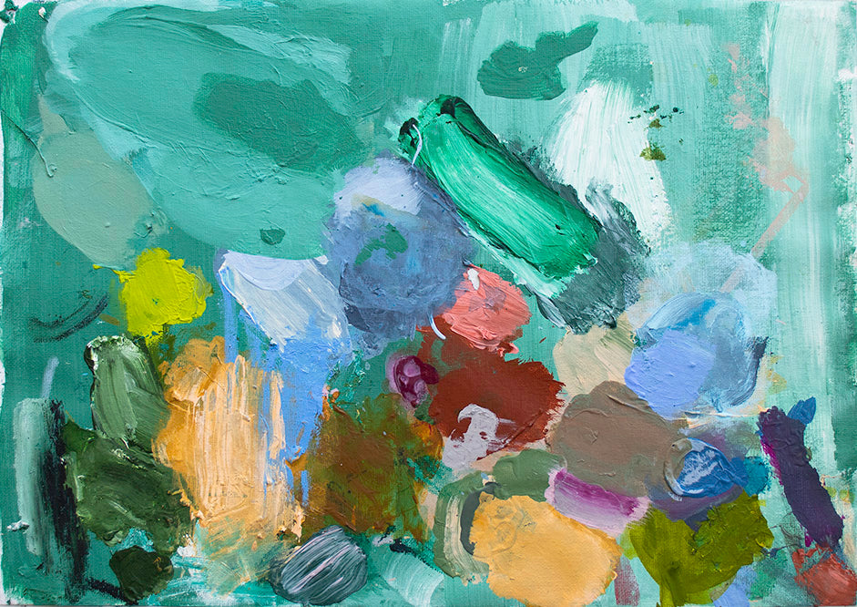 Madeleine McKinlay - Green and Gold & Flourishing Valley (Palette – Framed)