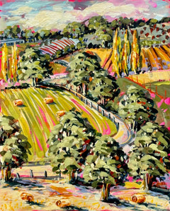 Cathy Usatoff - Hay Bale Hillside