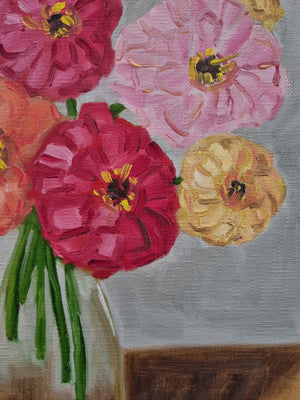 Jo Dunsmuir - Heatwave Zinnias