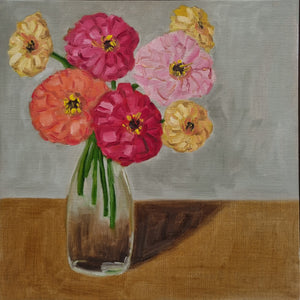 Jo Dunsmuir - Heatwave Zinnias