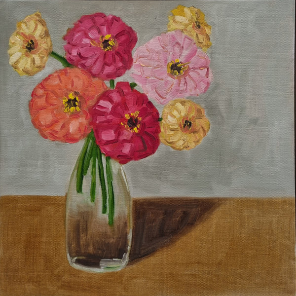 Jo Dunsmuir - Heatwave Zinnias