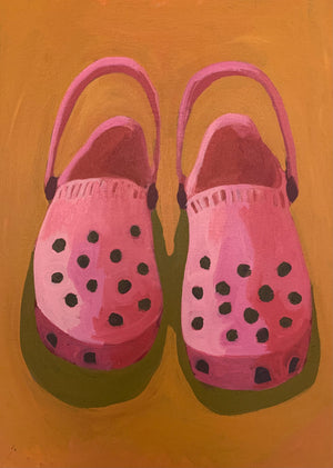 Lily Platts - Pink Crocs