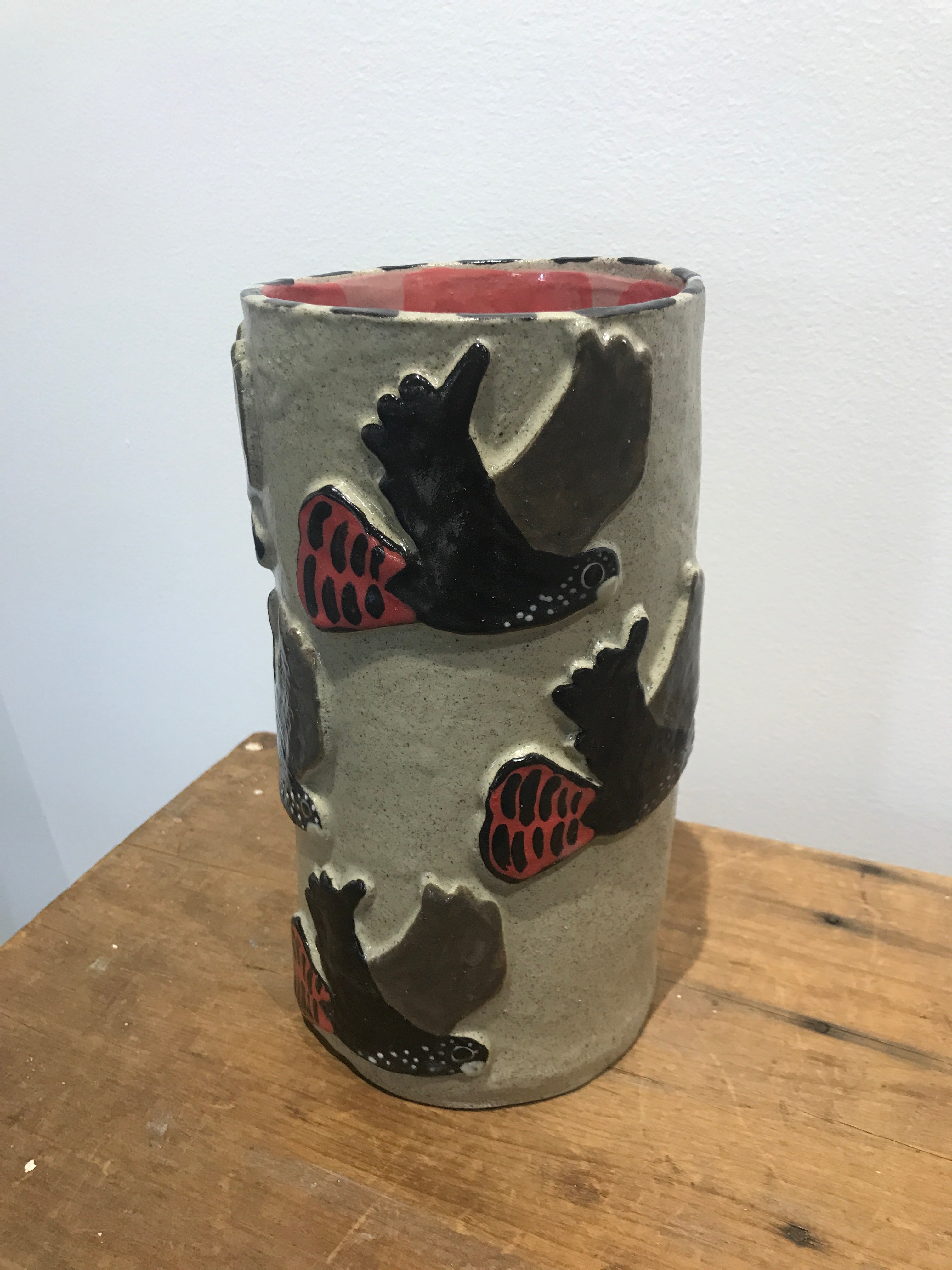 Hannah Goggs | The Moody Rabbit  - Cockatoo Vase (L) (item #1)