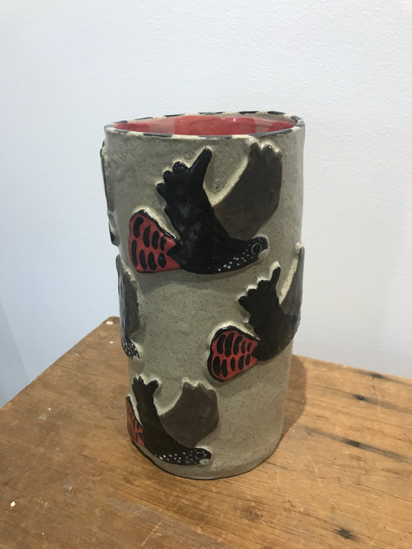 Hannah Goggs | The Moody Rabbit  - Cockatoo Vase (L) (item #1)