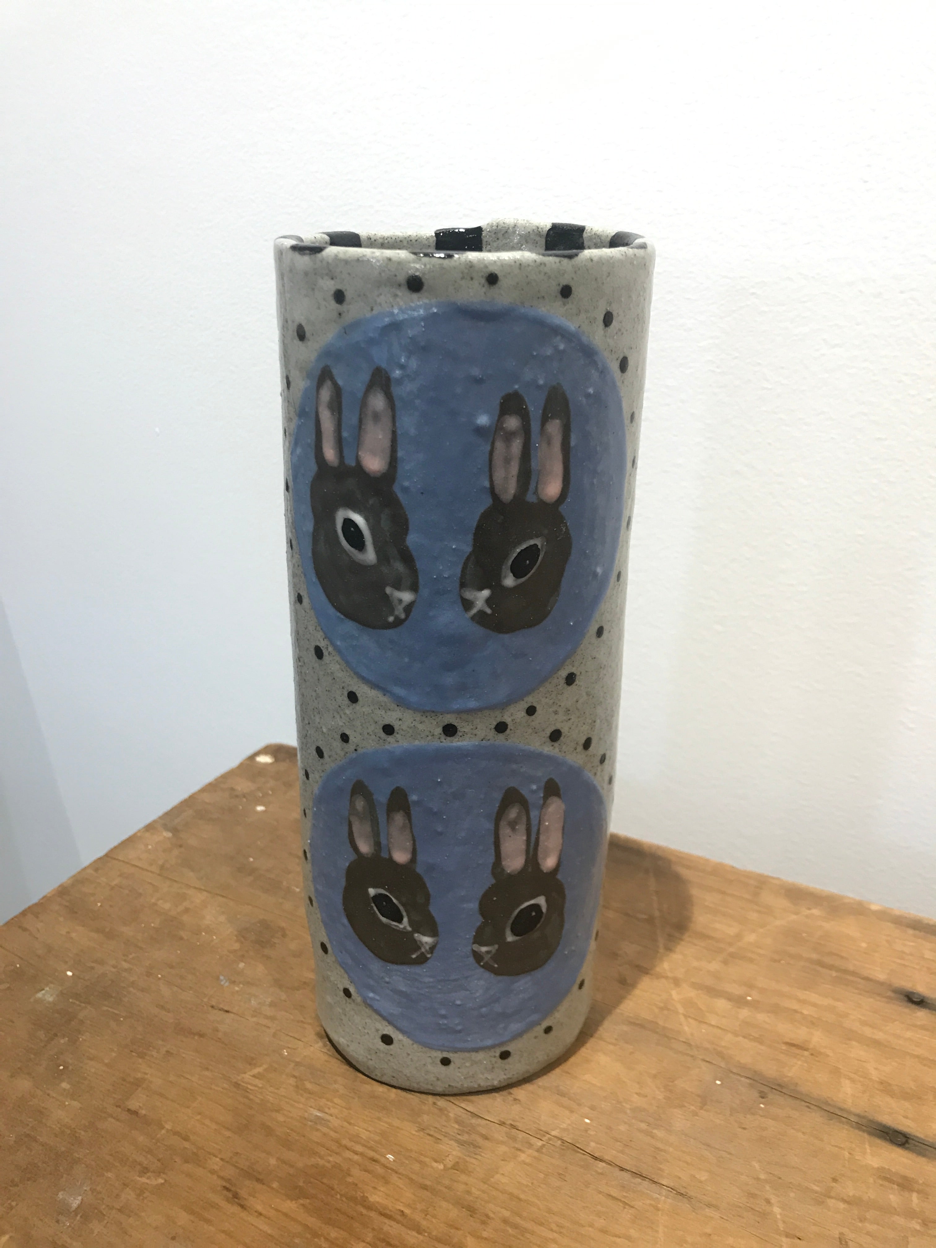 Hannah Goggs | The Moody Rabbit  - Rabbit (Grey & Blue) (item #2)