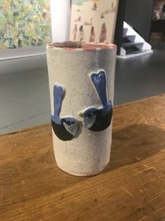 Hannah Goggs | The Moody Rabbit  - Splendid Wren Speckle Vase