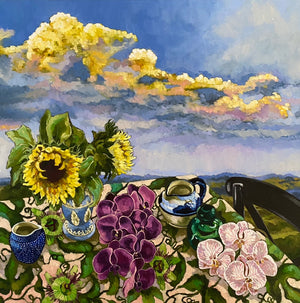 Michelle Fogarty - Sunflowers on the Terrace