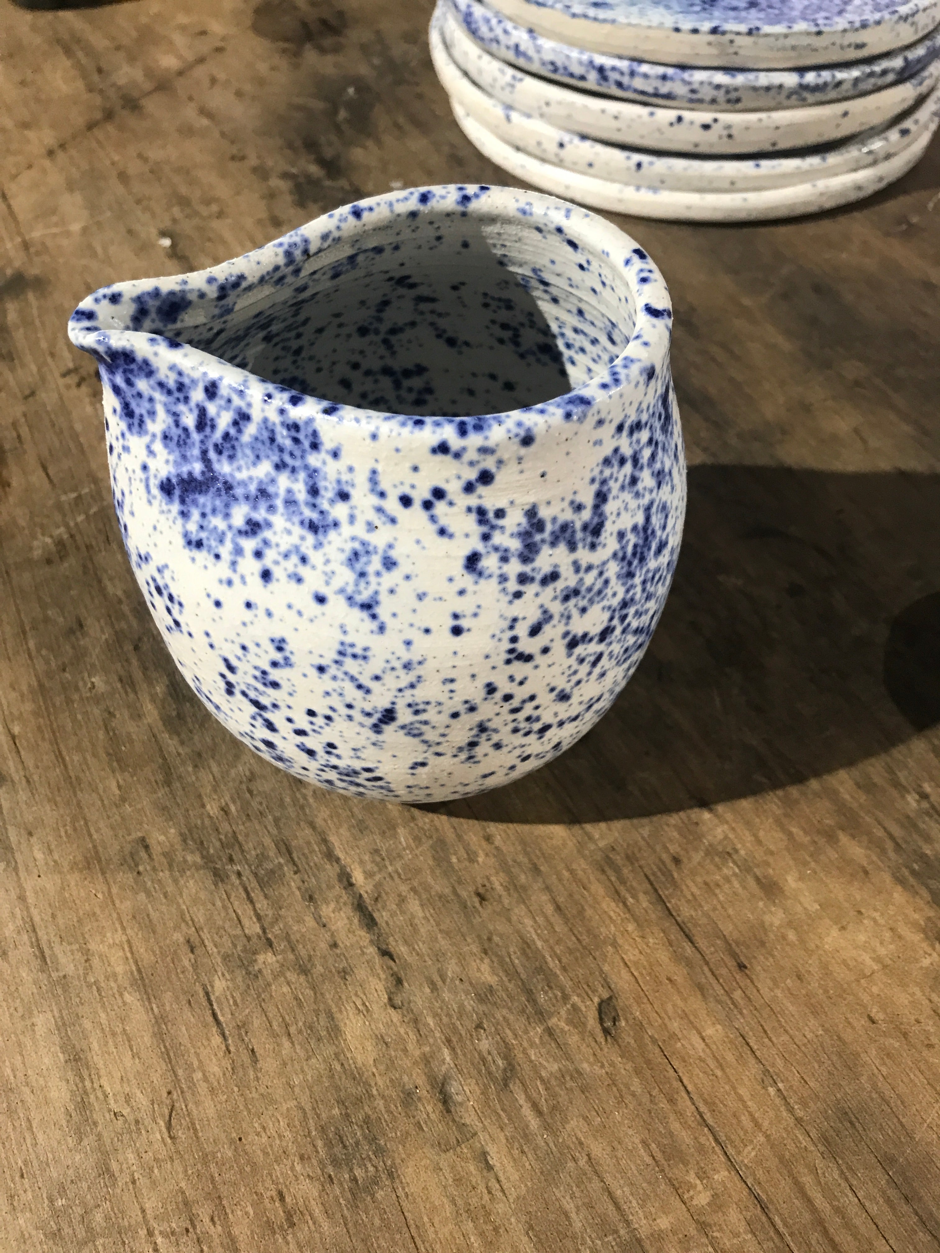 Kleyn Ceramics - Jug (blue speckle)