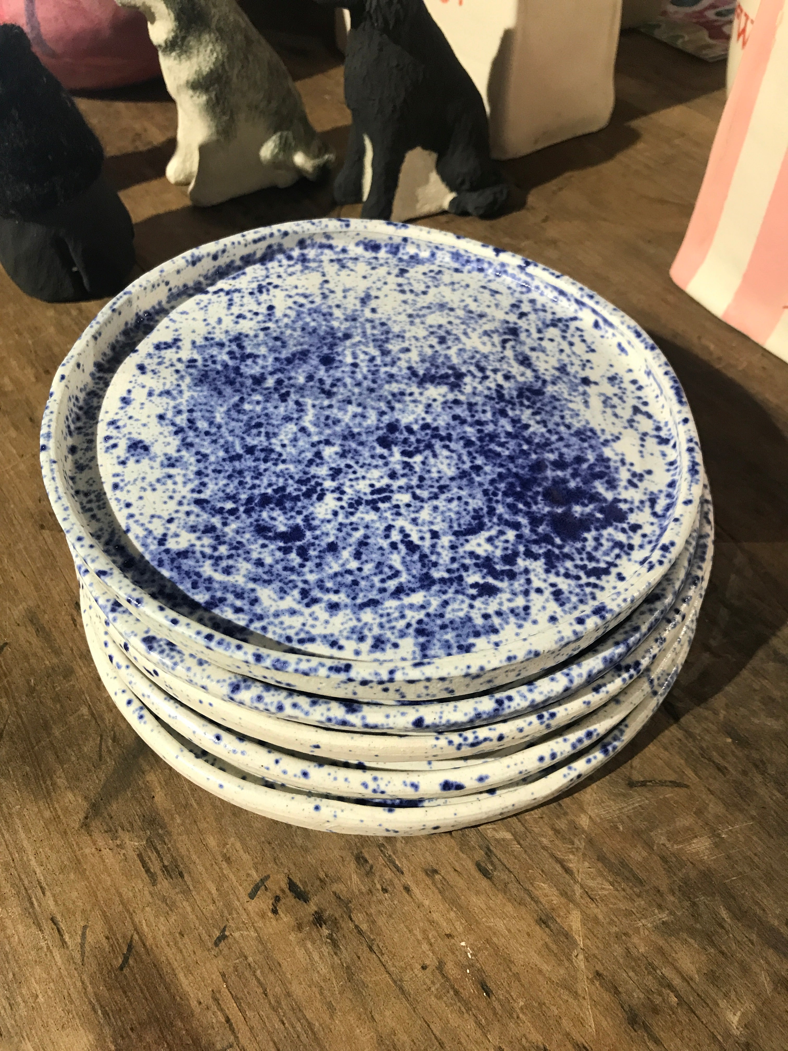 Kleyn Ceramics - Blue Speckle plate (basic)