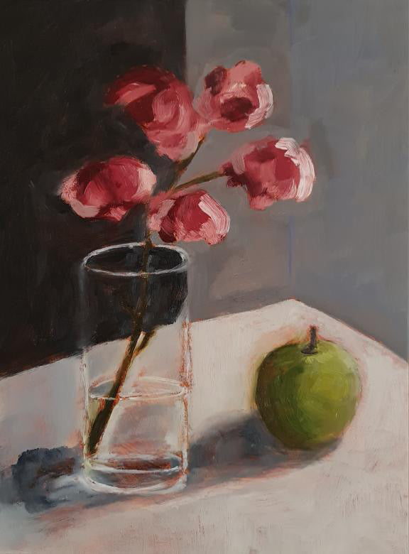 Jessica Olpp - Fleurs et pomme verte