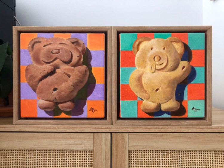 Leonie McIntosh - Orange and Purple Ted