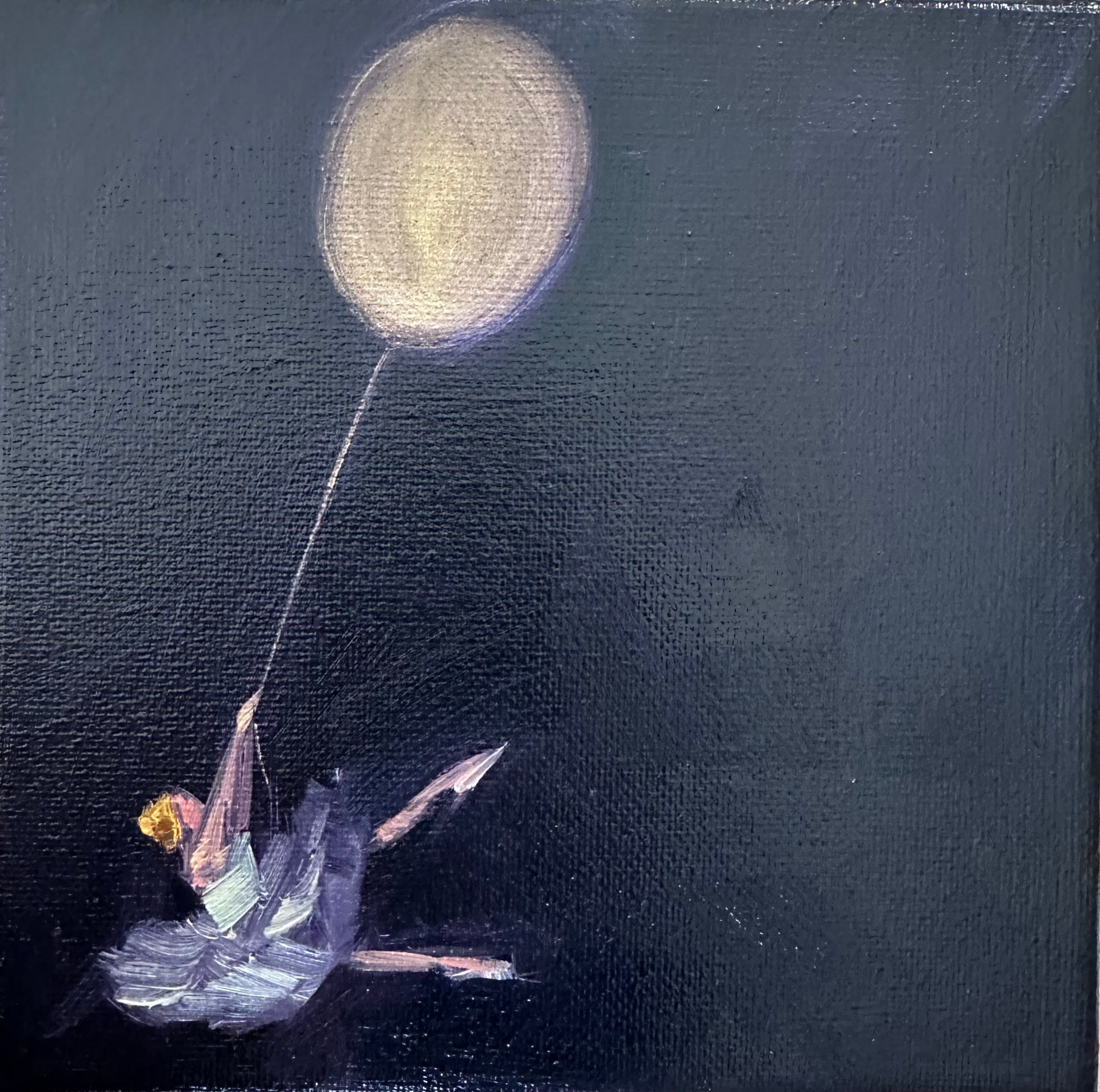 Zory McGrath - Little ballerina w. Gold balloon (dark violet)