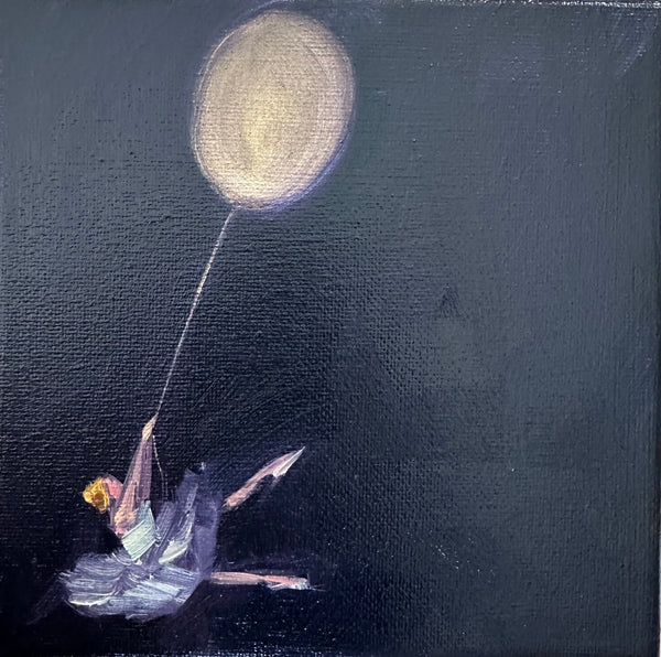 Zory McGrath - Little ballerina w. Gold balloon (dark violet)