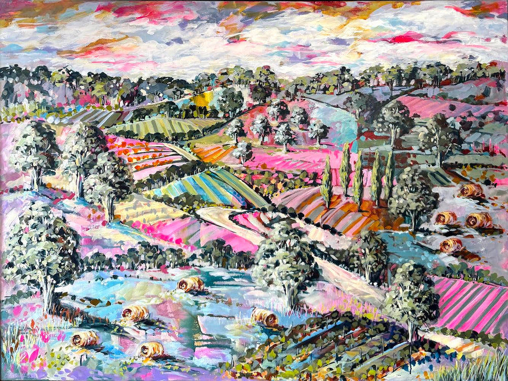 Cathy Usatoff - Pastel Paddocks