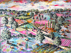 Cathy Usatoff - Pastel Paddocks