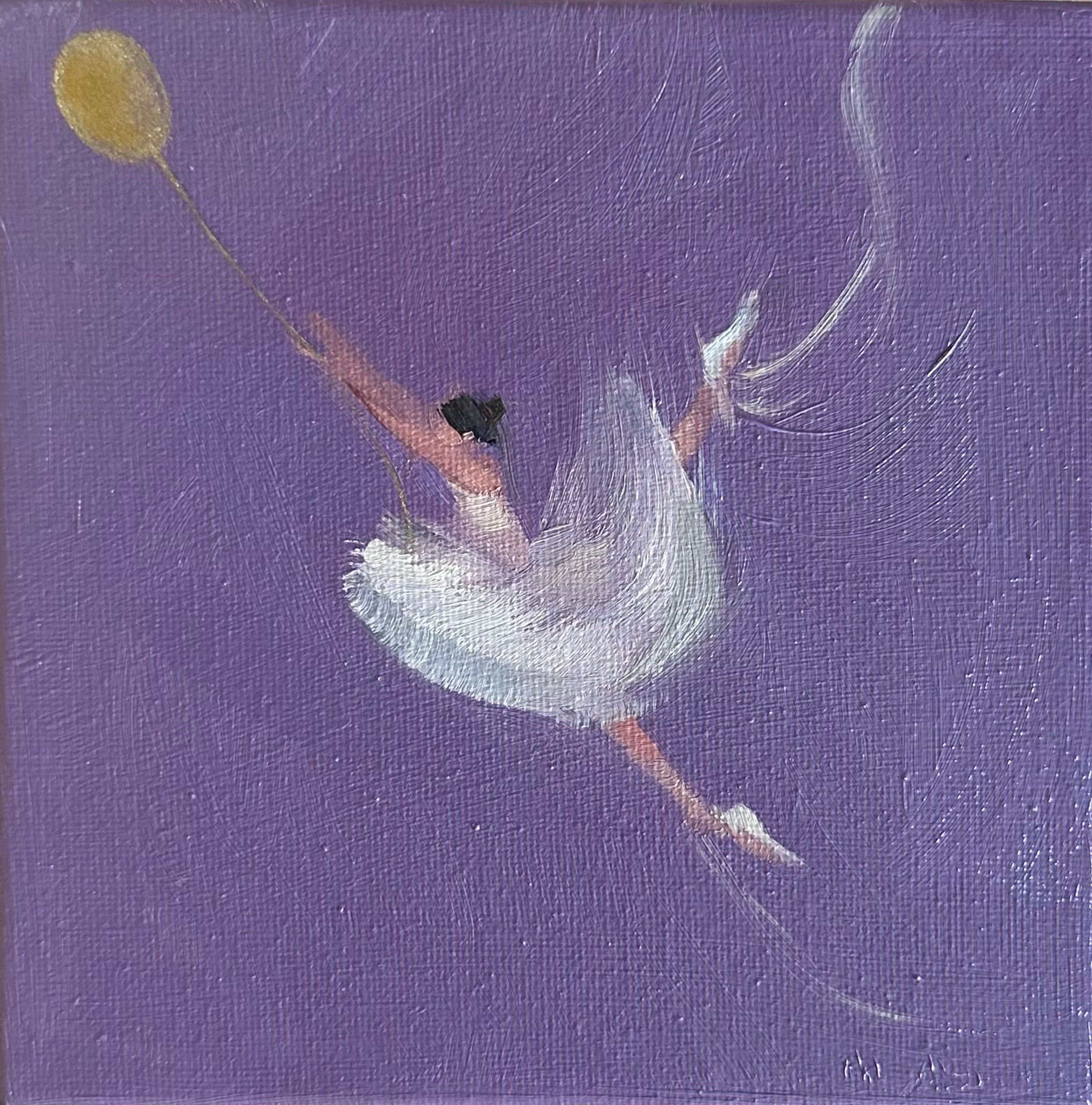 Zory McGrath - Little Ballerina with Gold Balloon (lavender)