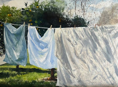 Simone Hale - Washing on the Line in the Orchard