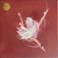 Zory McGrath - Little ballerina with gold balloon/brown