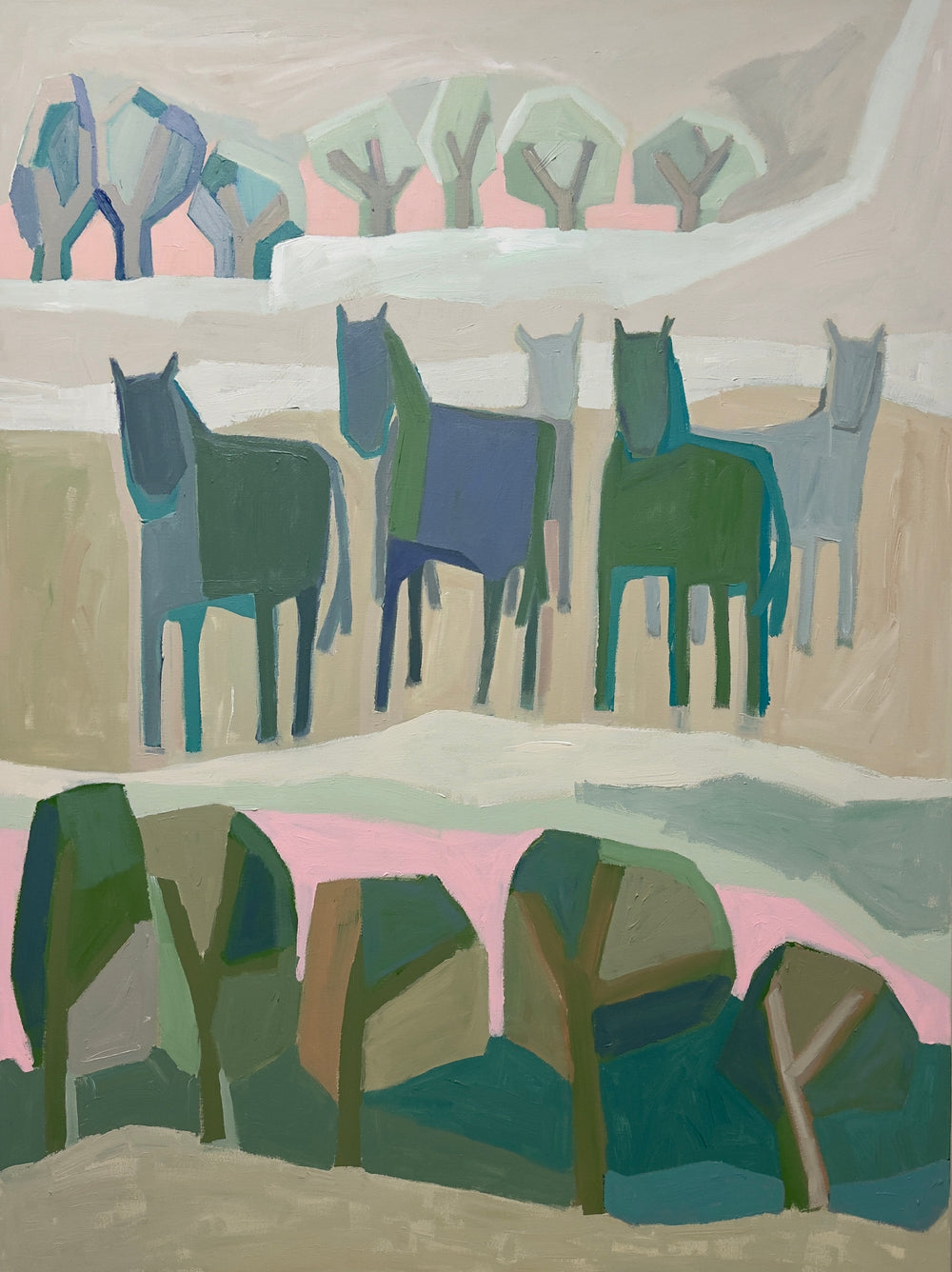 Margo Carlon - Horse Stud in Snow Country II