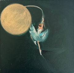 Zory McGrath - Little Ballerina w. Gold Balloon / Deep Green