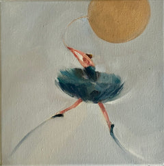 Zory McGrath - Little Ballerina w. Gold Balloon / Grey