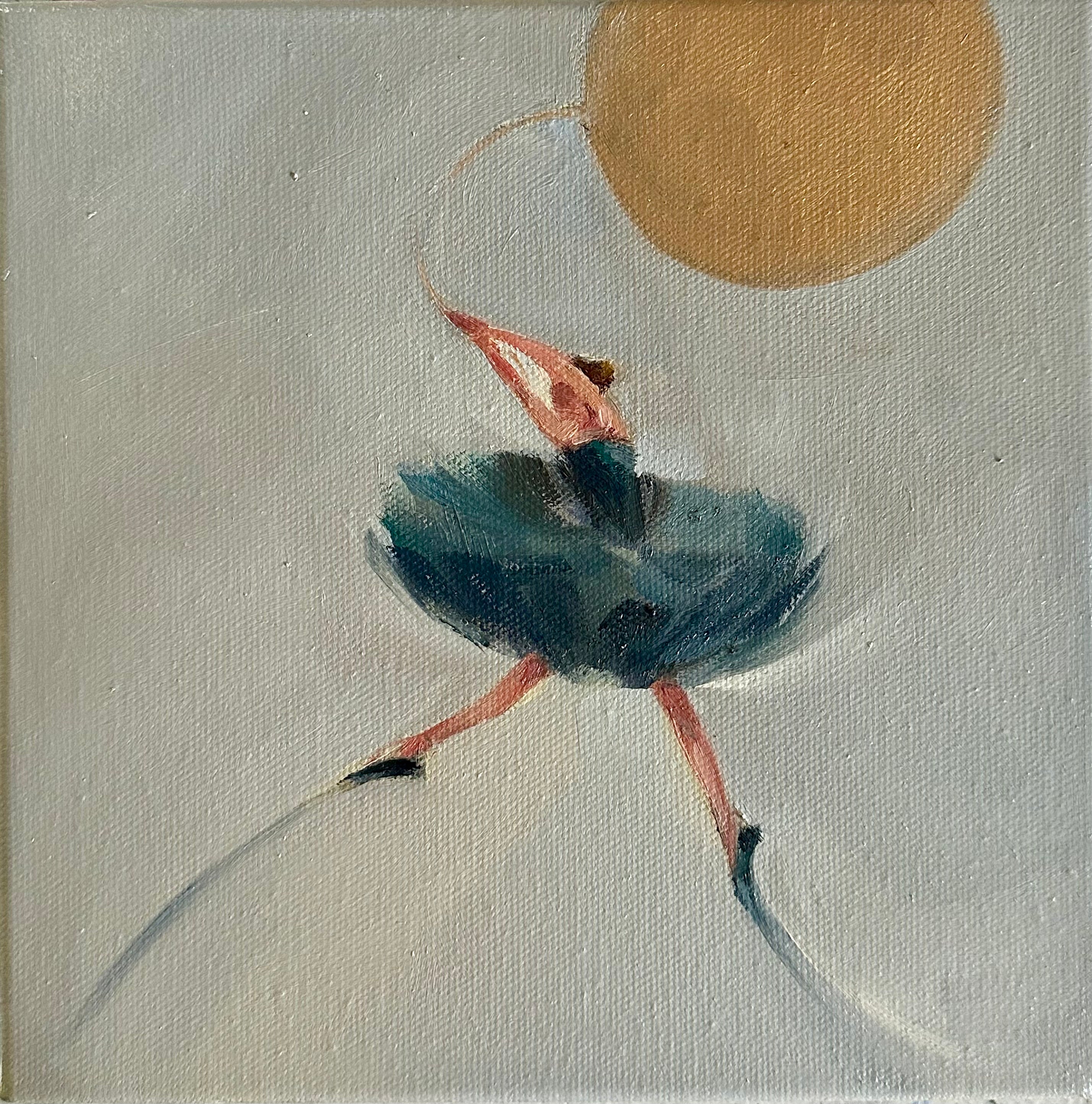 Zory McGrath - Little Ballerina w. Gold Balloon / Grey