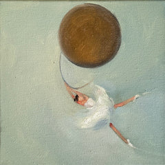 Zory McGrath - Little Ballerina w. Gold Balloon / Pale Blue