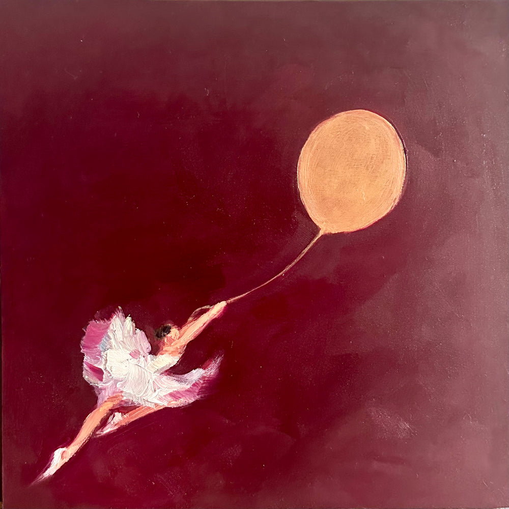 Zory McGrath - Ballerina w gold balloon #1  (mauve)