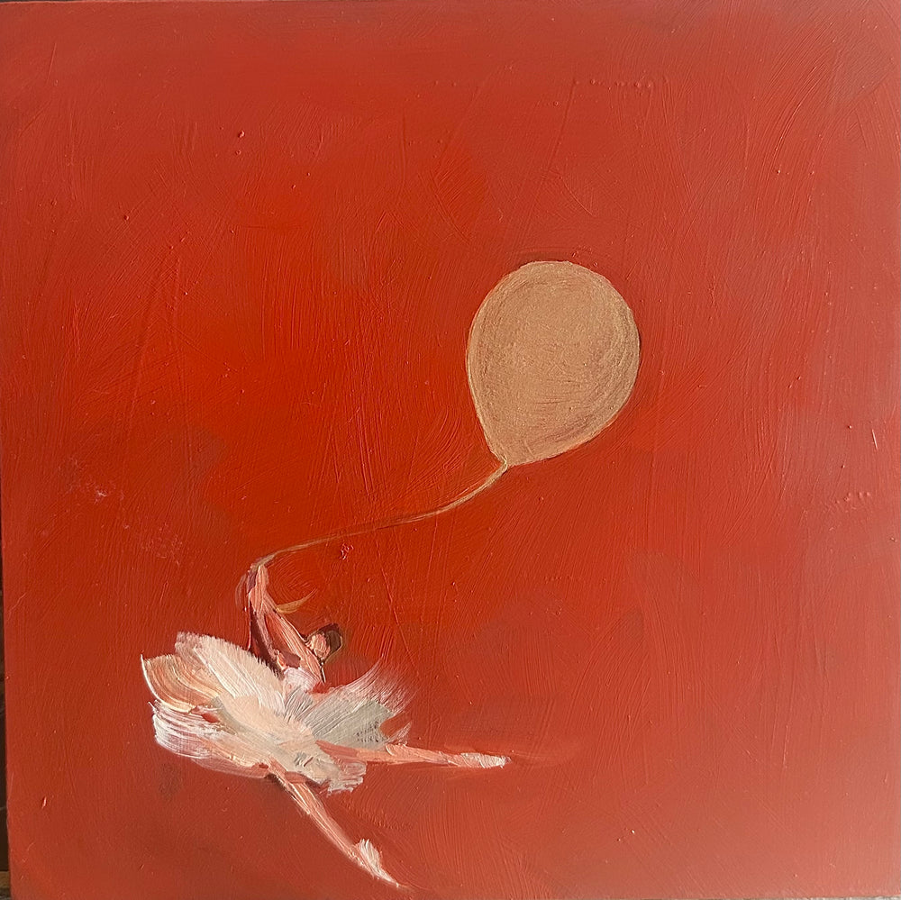 Zory McGrath - Ballerina w gold balloon #6 (orange)