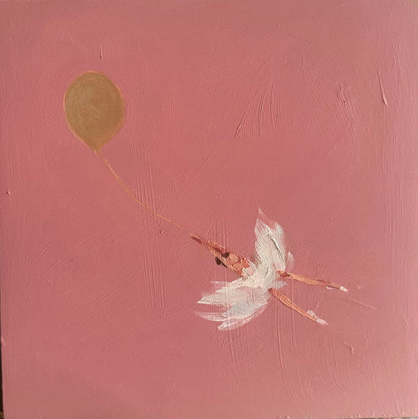 Zory McGrath - Ballerina w gold balloon #2  (deep pink)