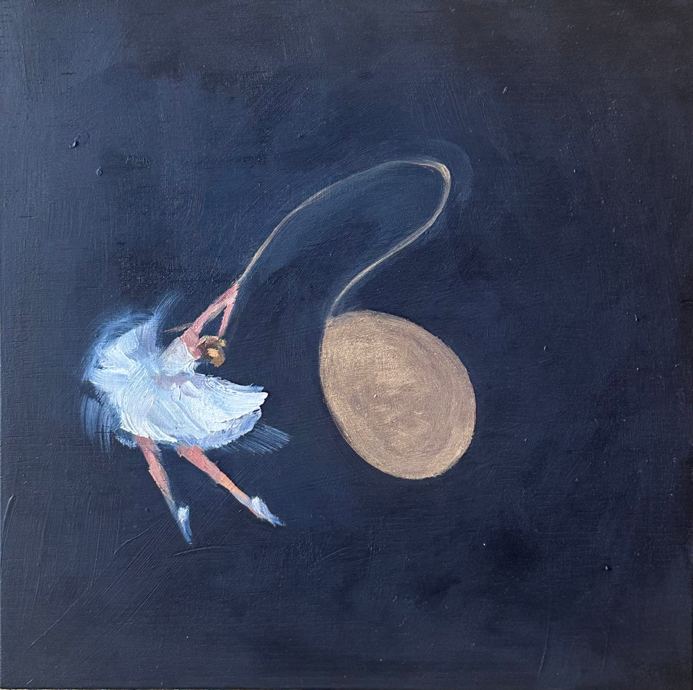 Zory McGrath - Ballerina w gold balloon #3 (indigo)