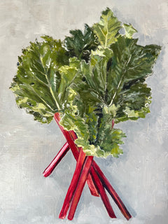 Simone Hale - Rhubarb on a Concrete Bench