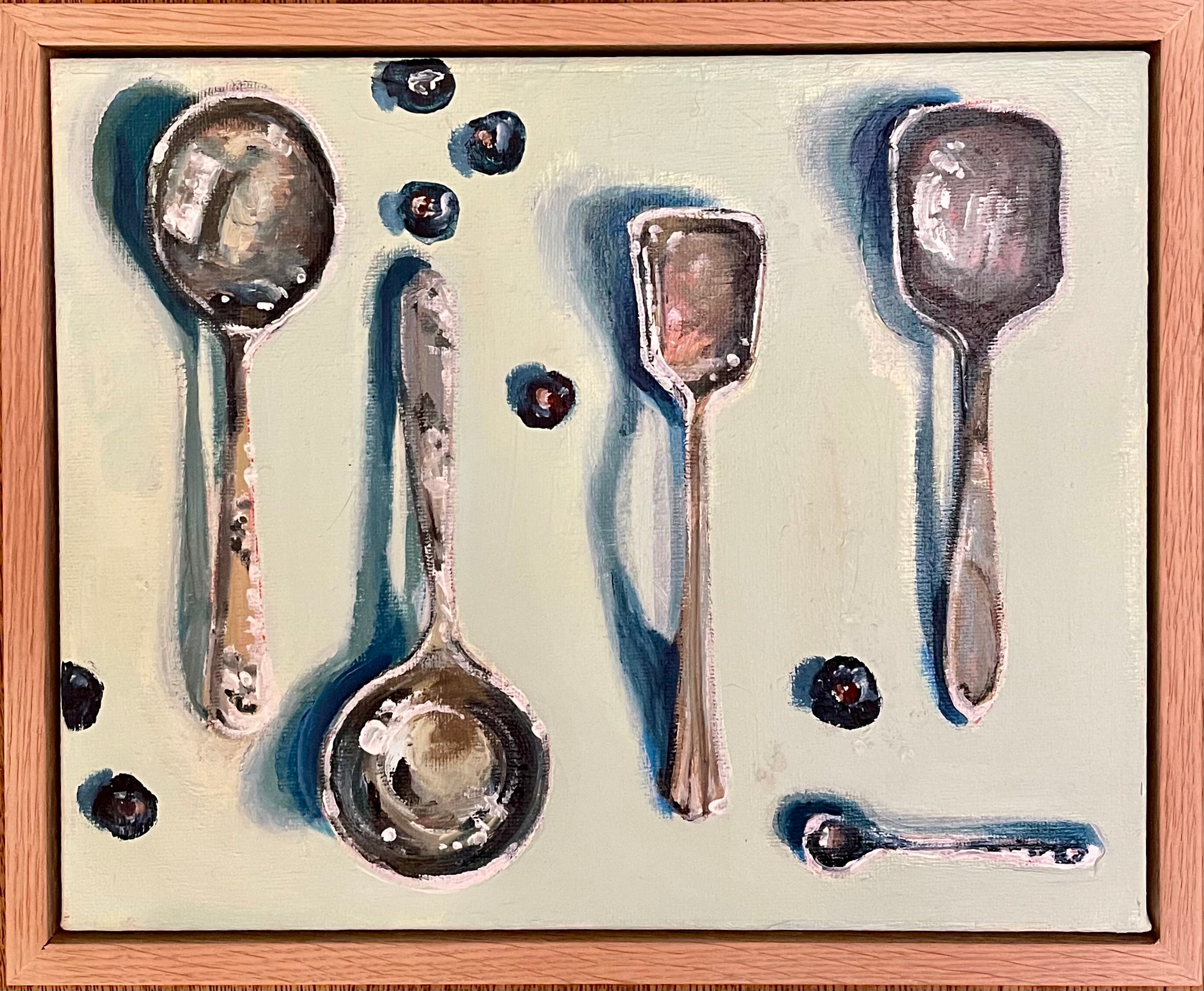 Kim Bizo - Spoons with Blueberries