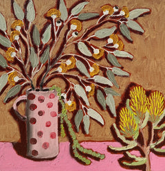 Hannah Goggs | The Moody Rabbit - Framed Botanicals "Gold"