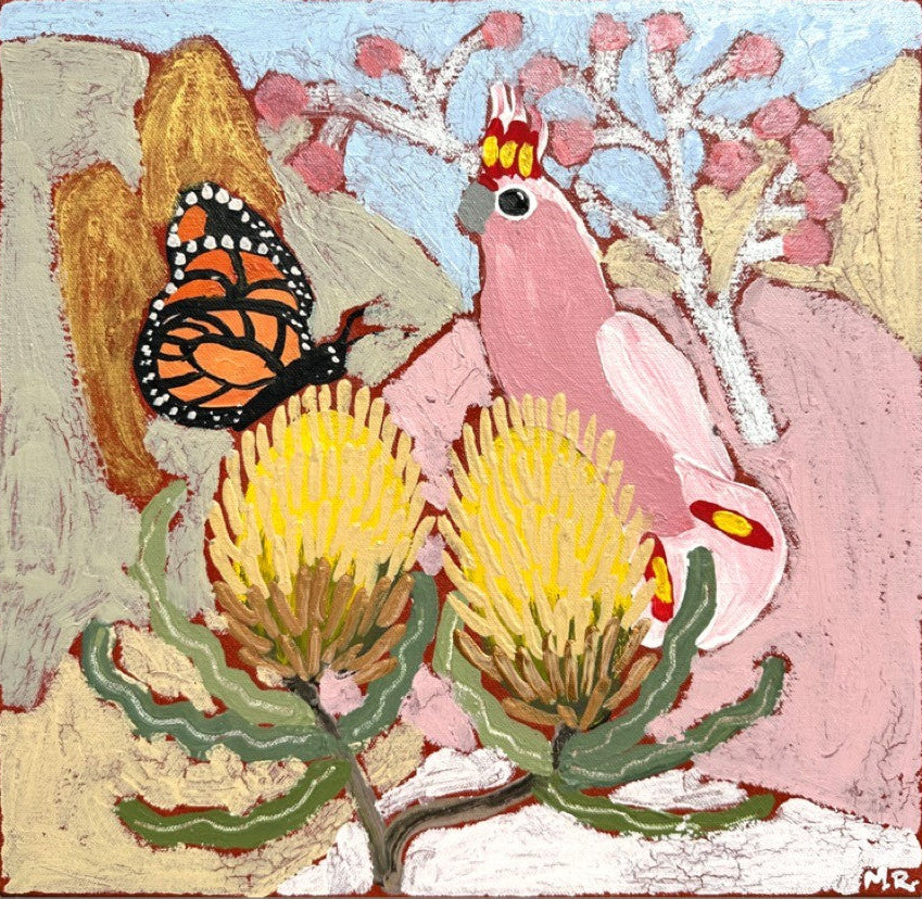 Hannah Goggs | The Moody Rabbit - Gentle Soul Pink Cockatoo