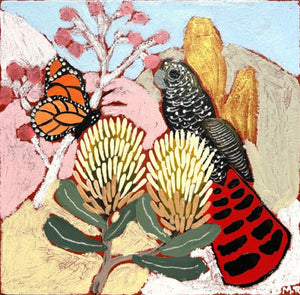 Hannah Goggs | The Moody Rabbit - Gentle Soul Red-Tail Cockatoo