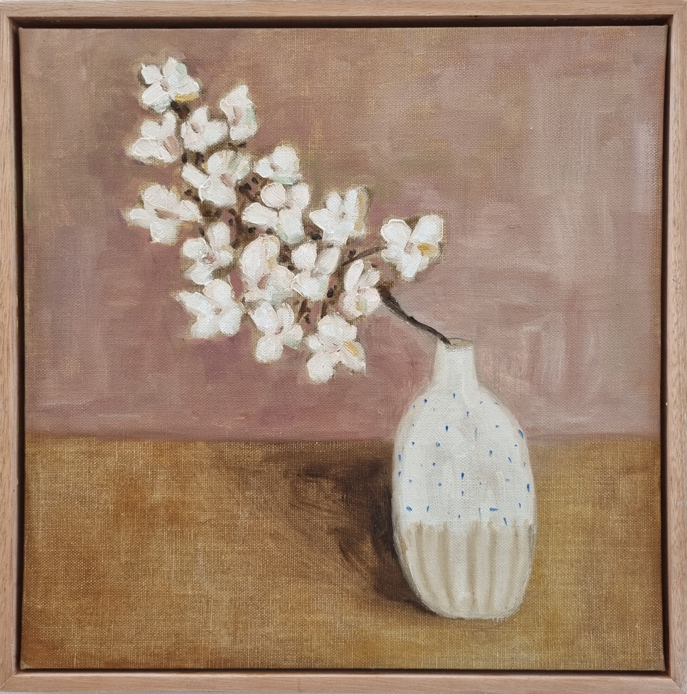 Jo Dunsmuir - Oak Leaf Hydrangea in the Spotty Vase