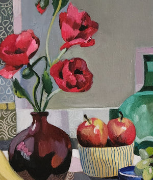 Susan Trudinger - Poppies and Bottles