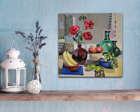 Susan Trudinger - Poppies and Bottles