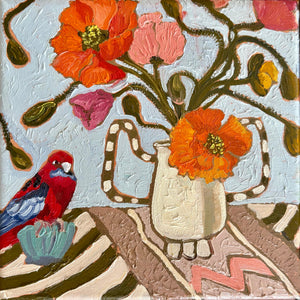 Kobie Bosch - Poppies and Rosella
