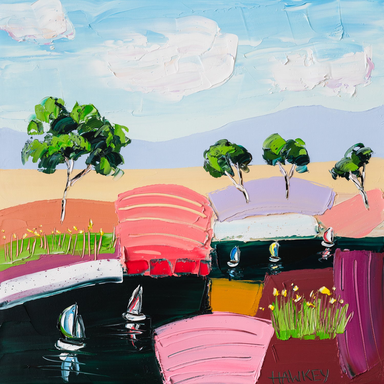 Angela Hawkey - River Sailing