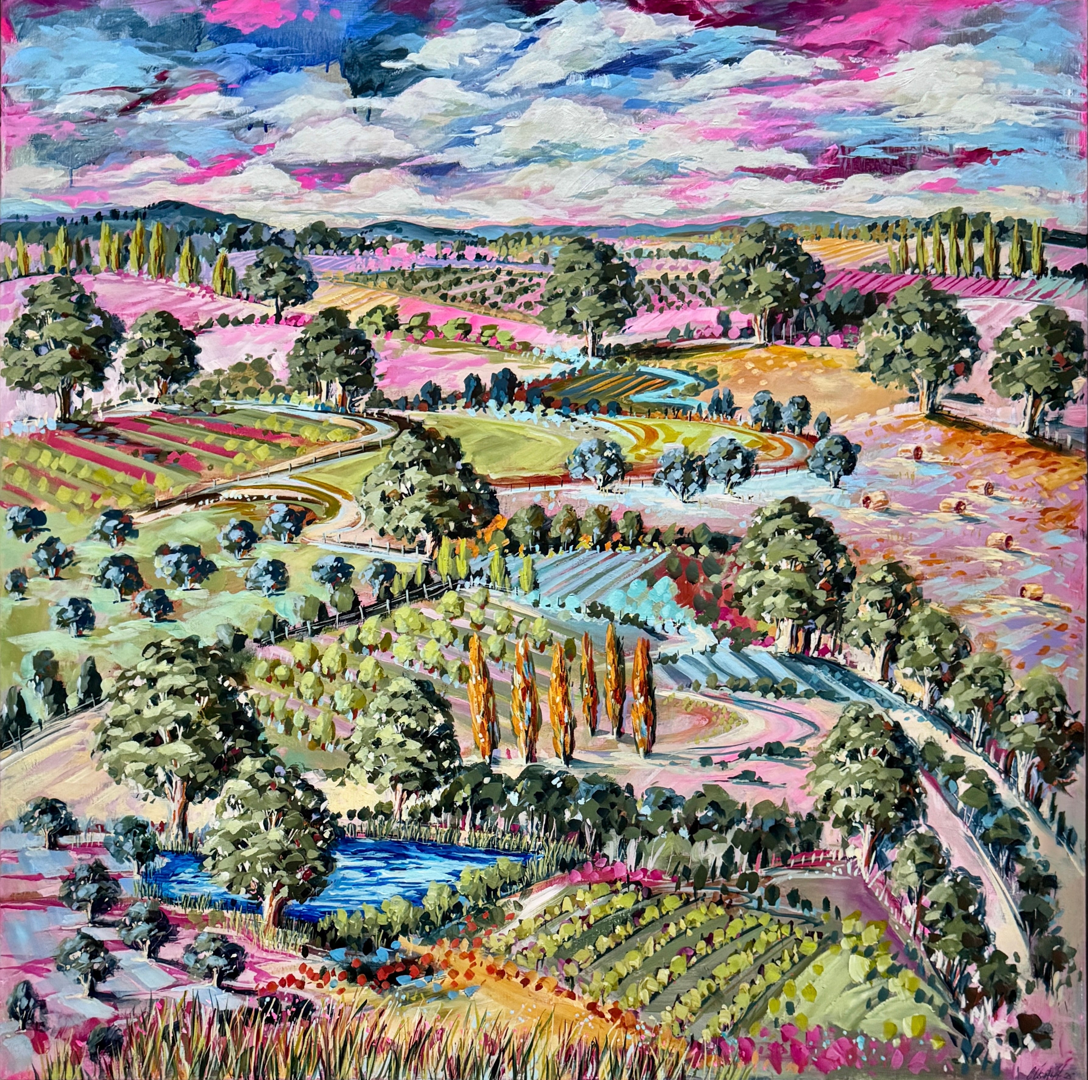 Cathy Usatoff -Rolling Hills of Red Hill