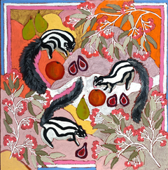Hannah Goggs | The Moody Rabbit - Striped Torresian Possums
