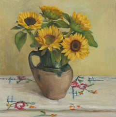 Natalie Lapardin - Sunflowers with Embroidery