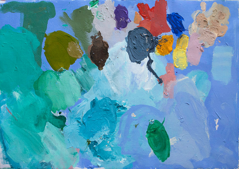 Madeleine McKinlay - Time to Relax (Palette - framed)