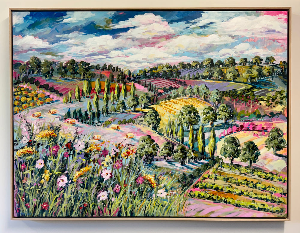 Cathy Usatoff - Vista Beyond the Wildflowers