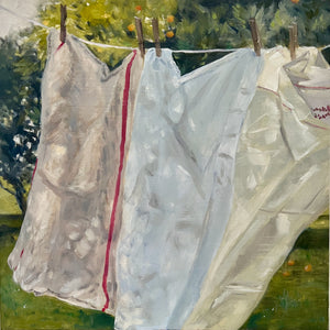 Simone Hale - Gently Flapping Washing in the Orchard