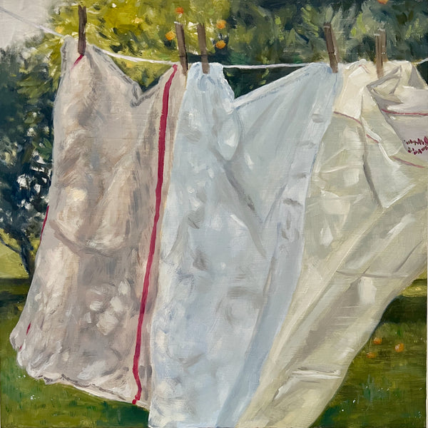 Simone Hale - Gently Flapping Washing in the Orchard